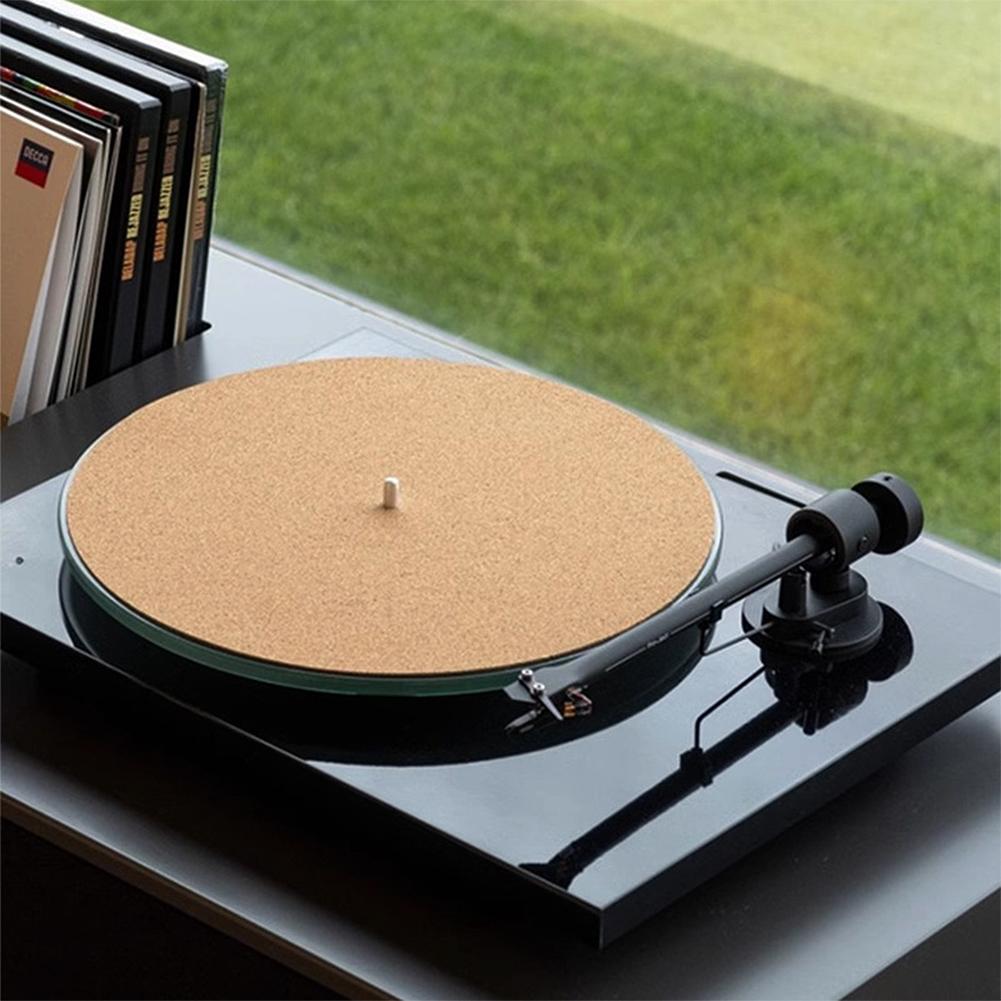 12in Record Pad Soft Cork Anti-Static Vinyl Mat Turntable Slipmat Pad Diameter 297mm Audio Controller Phonograph Accessories