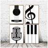 Minimalist Instrument Posters and Prints Music Enthusiast Modern Art Canvas Painting Wall Art Pictures Home Bar Room Decoration