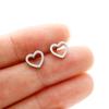 Kleine Edelstahl-Ohrringe Geometrisch Damen Herren Minimalistisch Rund Herz Mond Stern Ohrstecker Dreieck Pendientes Geschenk