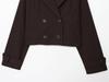 2025 Autumn/Winter Women's Retro European/American Double-Breasted Short Trench Coat