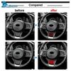 For Subaru Crosstrek 2018-2023 Impreza 2017 2018 2019 2020 2021 2022 2023 Soft Carbon Fiber Sticker Accessories Steering Wheel