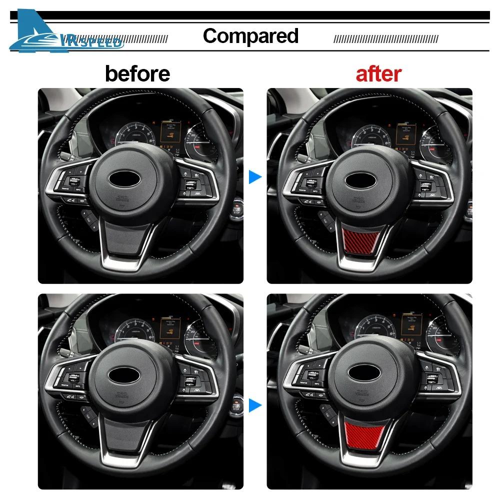 For Subaru Crosstrek 2018-2023 Impreza 2017 2018 2019 2020 2021 2022 2023 Soft Carbon Fiber Sticker Accessories Steering Wheel