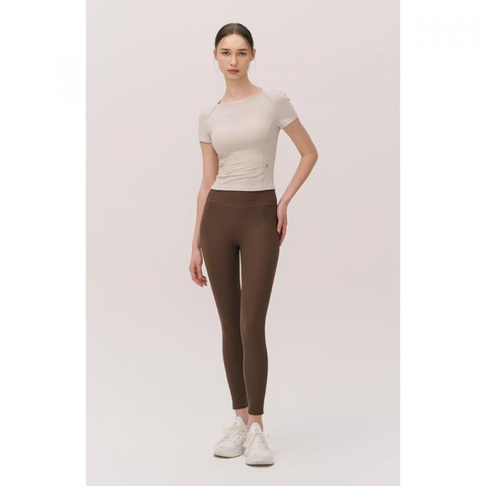 Huit Ticha Rib Slim Line Back Pocket 9 Part Leggings