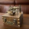 Nautical J Scott Brass Working Sextant With Two Telescope, 12.7 cm Maritime Navigational Instrument With wooden box, Wedding Birthday Annivrsary Gift