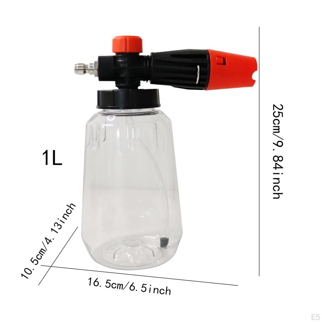 Foam Sprayer 1L Handheld Sturdy Portable Hand Pressure for Automotive Detailing Garden Lawn House