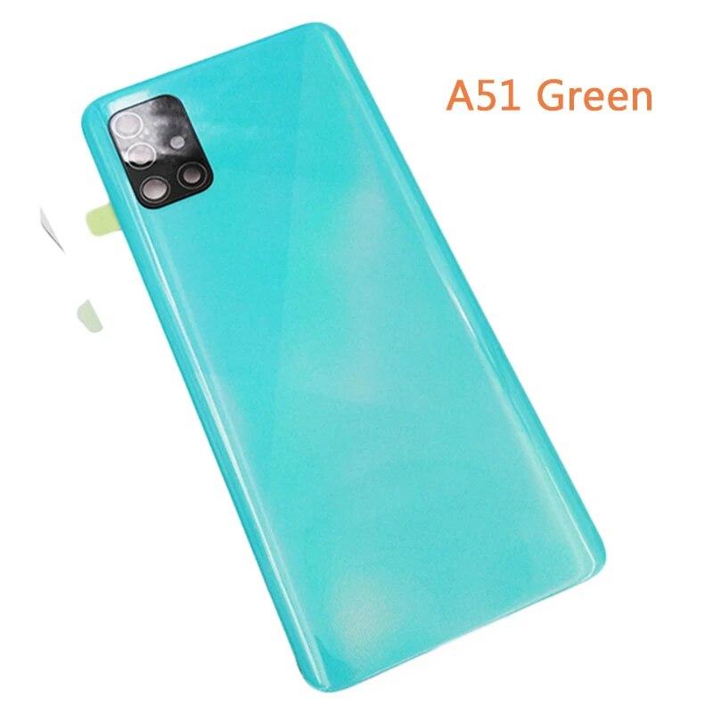 

Для Samsung Galaxy A51 A515 Корпус телефона Задняя крышка батарейного отсека Задняя панель с объективом камеры a51 green