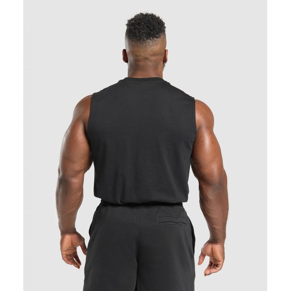 Gymshark Camiseta de tirantes Everyday, paquete de 2, blanco y negro, A2b5e, Wb86