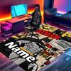 Custom Name Personalized Batman Print Carpet, Versatile Home Decor Rug, for Playroom, Apartment, Balcony, Entryway, Hallway Gift