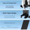 Easy No Tools Required Wall Mount Holder For Hair Dryer And Curling Iron Organizers Space Saving Design Made Of ABS