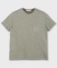 PANICALE Stitch Pocket Round Cotton T-Shirt 9 Colors (B Type)