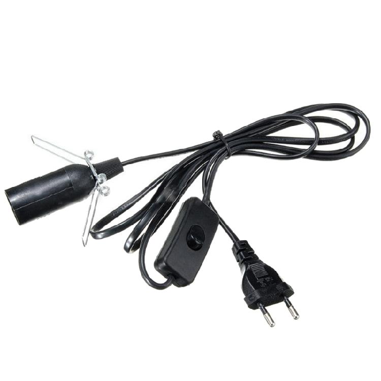 

1.8M Power Cord Cable with Switches Cable E14 Base Hanglamp Holders Socket EU 1