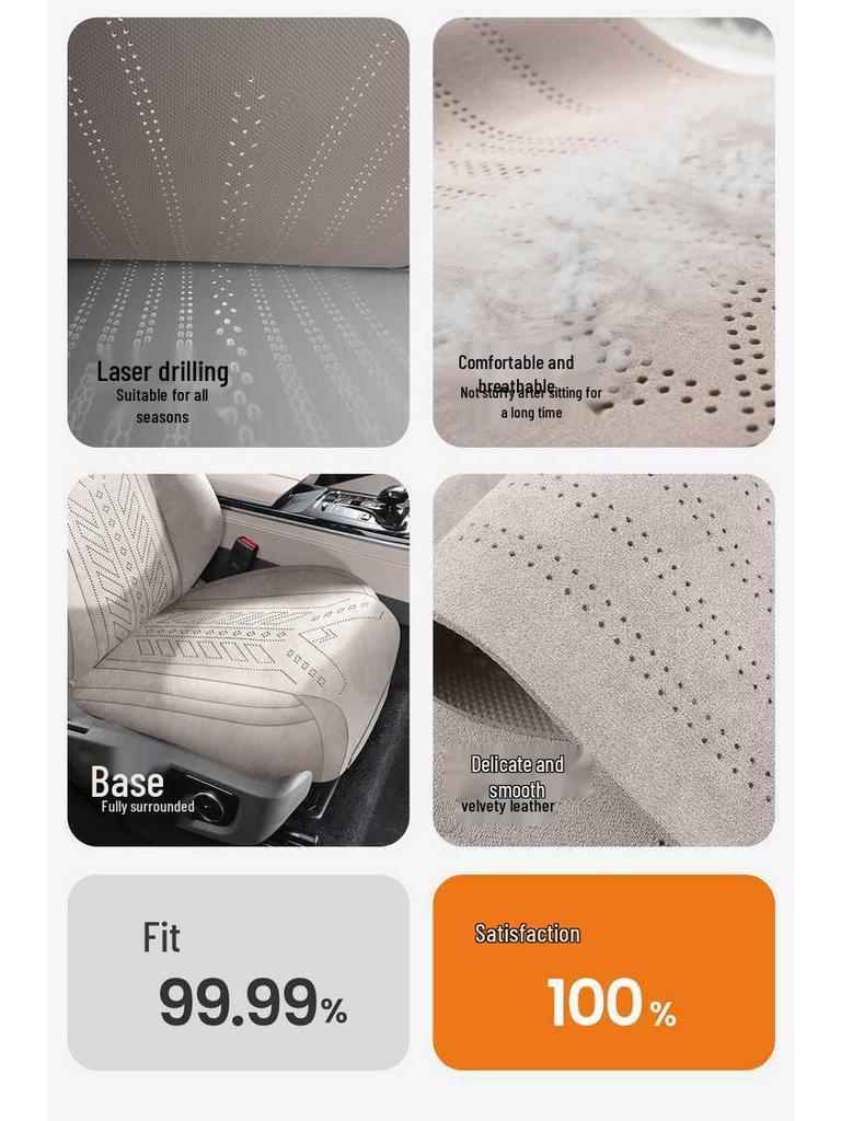 25-Model Compatible BYD Han Lams Car Seat Cushion - Half Surround, All-Season Seat Cover