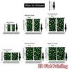 Flat Printing Curtains Without Rod Green Leaf Design Dark Background Valentine Is Day Holiday Digital Set Of 2 Made Polyester