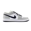 Jordan Air Jordan 1 Low Top Vintage Basketball Shoes Unisex White Gray 553558-153(Team1253-)