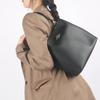 Coach Town 26 Gold Logo Detachable Shoulder Strap Solid Pebbled Leather Bucket Bag Crossbody Shoulder Bag Medium Women bags Black 91122-IMLON