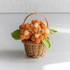 1pc Crochet Flower Cute Finished Woven Sunflowers Potted Hand-knitted Sunflowers Table Home Decor Wedding Ornament Friends Gifts