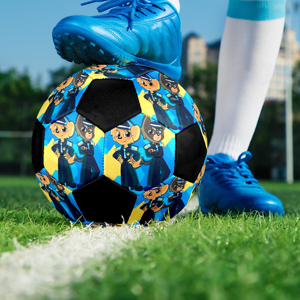 Sheriff Labrador Theme Size 5 Soccer Ball, Suitable for Both Indoor and Outdoor Matches, a Gift Suitable for Everyone.