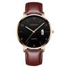 Mens Leather Business Fashion Watch Strap Watch For Gift Giving