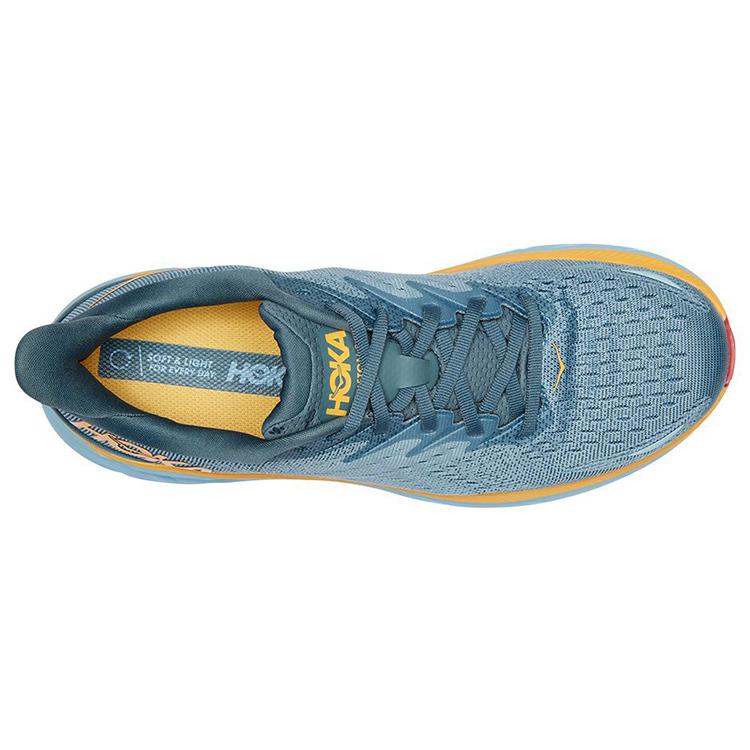 HOKA One One Clifton 8 Goblin Blue Mountain Spring Wide 1121374-GBMS