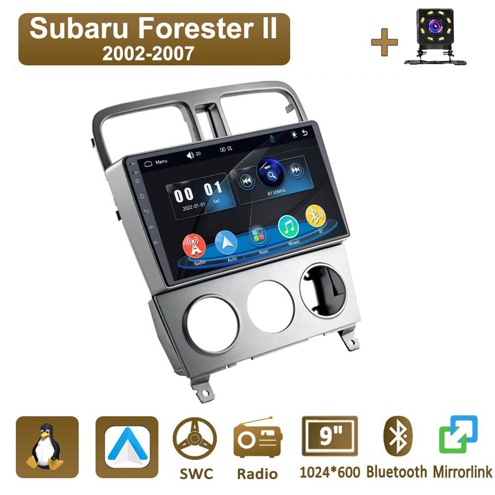 

Icreative Мультимедийный MP5 Плеер Автомагнитола Головное Устройство Стерео BT Для Subaru Forester II 2002-2007 серый