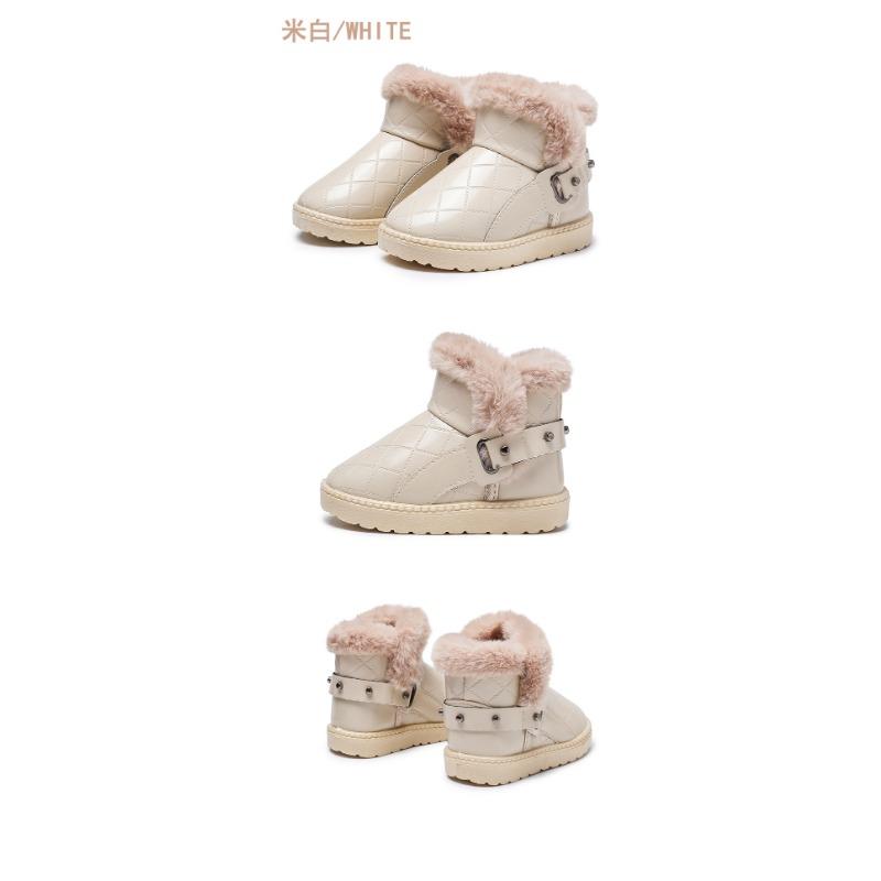 Маленькие детские зимние сапоги из меха для детей среднего возраста — фото 12