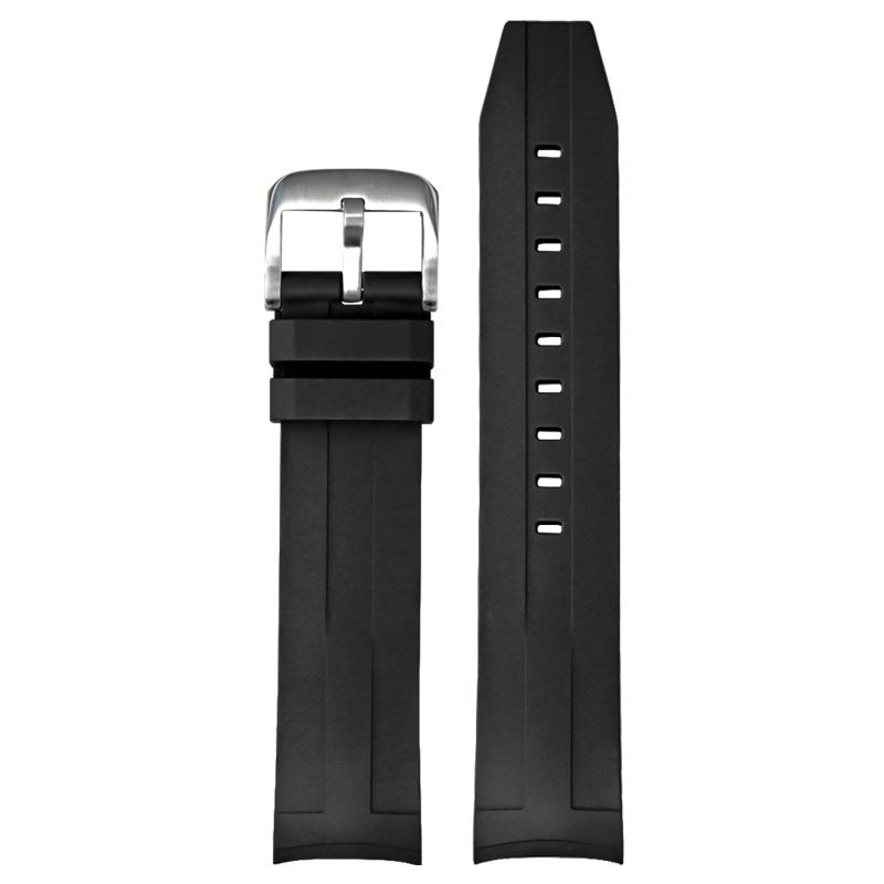 Wodoodporny Pasek do Zegarka z Kauczuku Fluorowego FKM dla serii Tissot 1853 Seastar T120 21mm Zakrzywiony Pasek do Zegarka