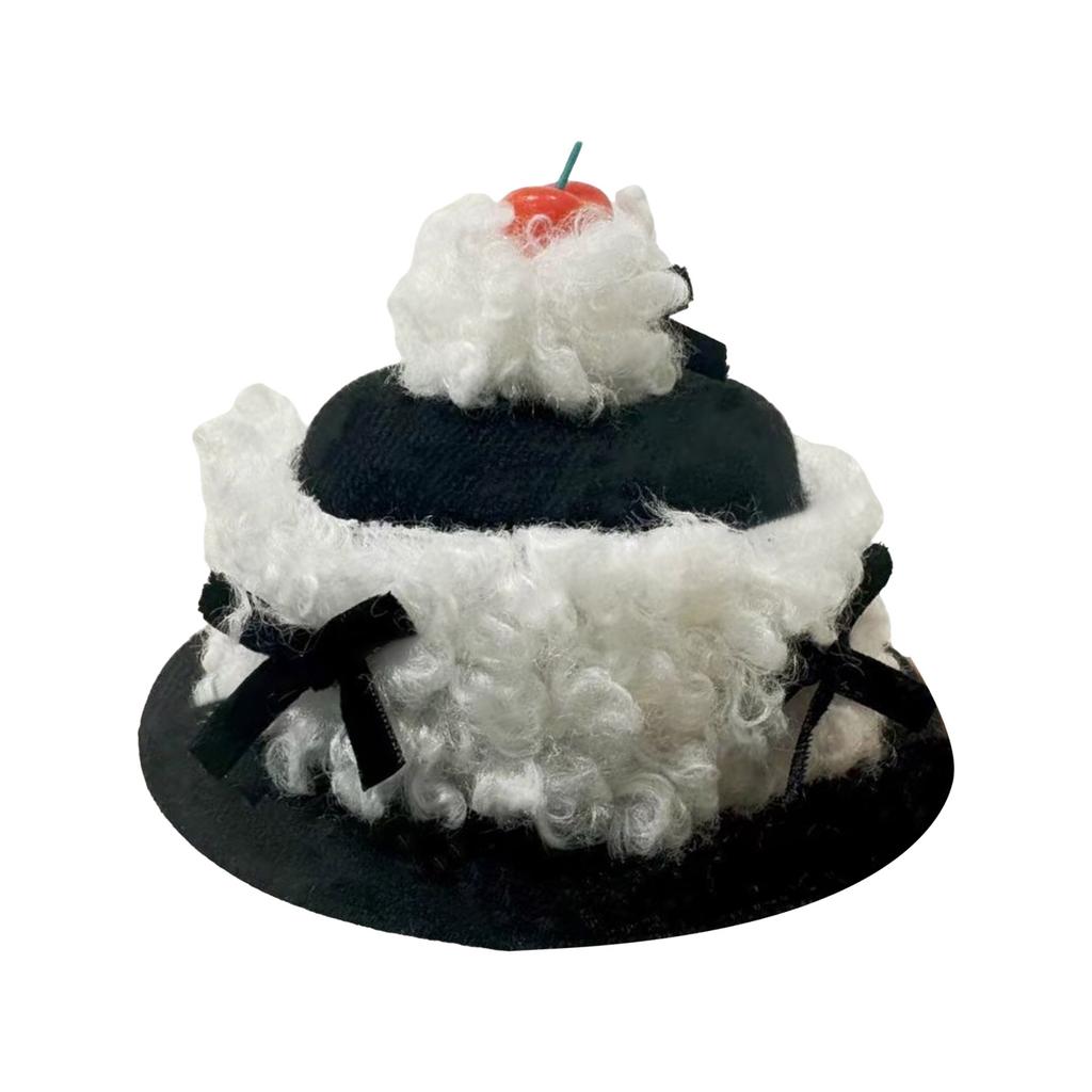 Lightweight and Comfortable Birthday Hat Hair Clip with Cream Cake Designs Hair Decoration for Fashionable Women