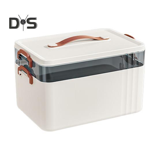 

3-х уровневая аптечка с ручкой, большая вместимость, многослойный дизайн, не содержит бисфенол-А, хорошая герметизация, органайзер для таблеток, аптечка Dual Layer