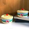 Storage Box with Lid Dust-Proof Organizer Colorful Cotton Thread Container for Bedside Table Dressing