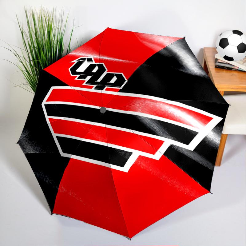 Athletico Football Club Printed Automatic Umbrella, 8-Frame for Travel, Camping, Casual Umbrella, Essential Gift for for Family and Friends