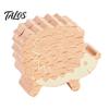 No Scratch Photo Holder Wooden Mushroom Place Card Holder, Mini Hedgehog Table Number Solid Wood Clip Farmhouse Note Picture for Home Office Shape