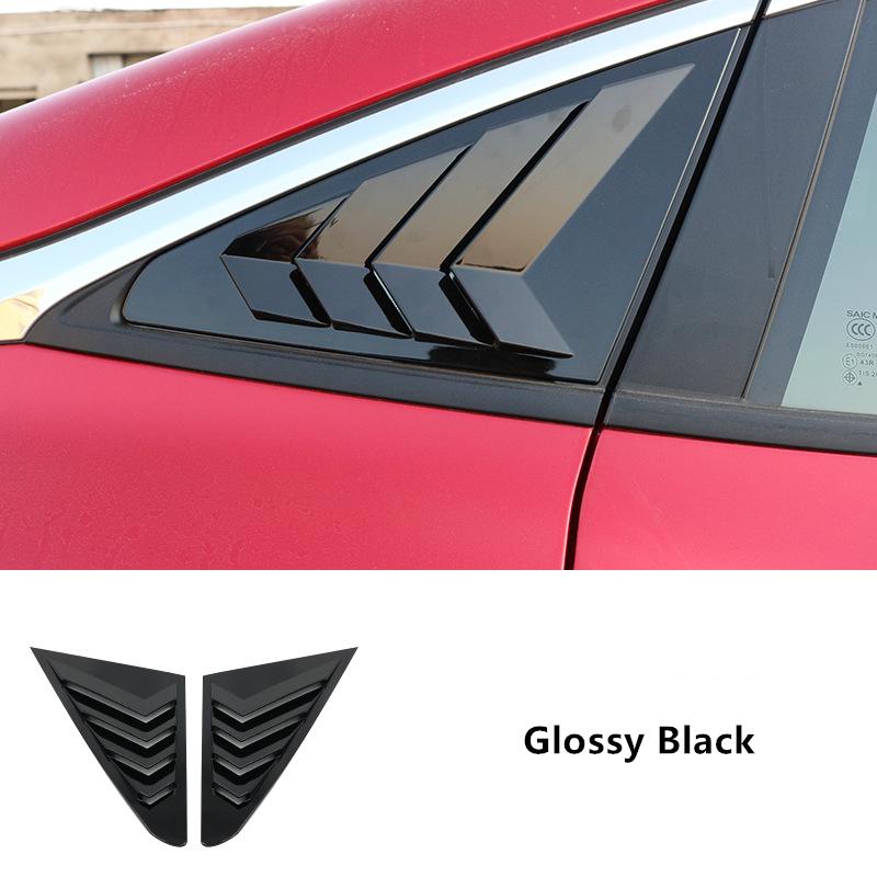 Rear Side Window Louvers Scoop Louvers Cover Blinds for MG 5 MG5 2021 Car Accessories