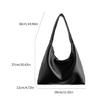 Shoulder Bag for Women Retro Pu Leather Clutch Purses Simple Hoboes Handbag with Zipper Closure Evening Underarm Purse