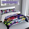 Set Biancheria da Letto 3 Pezzi Critters Sorridenti con Nome Personalizzato, Include 1 Copripiumino e 2 Federe, Arredo Camera da Letto per Tutte le Stagioni