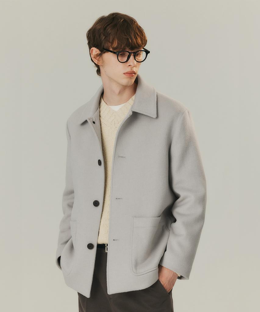 Mindbridge [On] Do Good_Cashmere Semi-Overfit Half Coat - 3 Colors