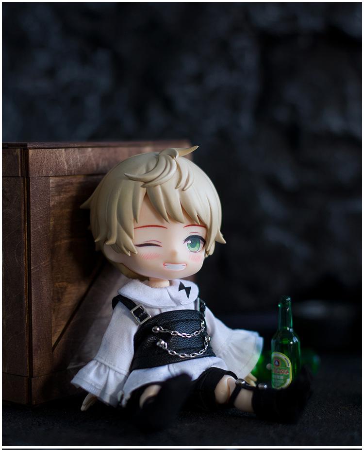 Ob11 Clothes Sweet Cool Black White Suit Hat Shirt Socks for GSC, Obitsu11, Molly, P9, 1/12bjd Doll Accessories Boy Girl Toy