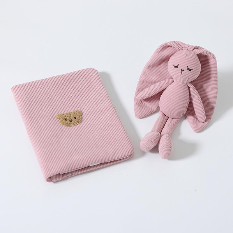 Baby Plush Comforter And Storage Set With Soft Cuddle Toys For Newborns