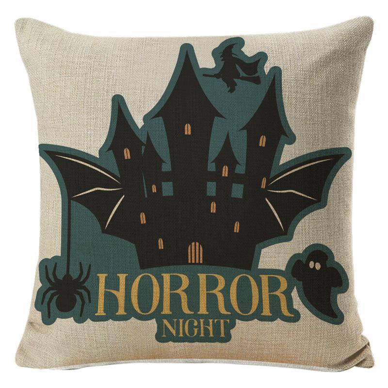Halloween Pillowcase Set Cushion Office Lumbar Backrest Home Office Sofa Cushion Cover