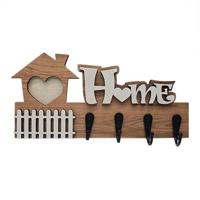 NEW Wooden Wall Hooks Door Wall Hangers Entrance Decoration Key Holder Wooden Crafts Home Decoration Wooden Hook