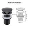 Bathroom Sink Push Down Pop Up Stopper Drain Nowadays, it is popular to use washbasins, drainage pipes, sinks and waste drains