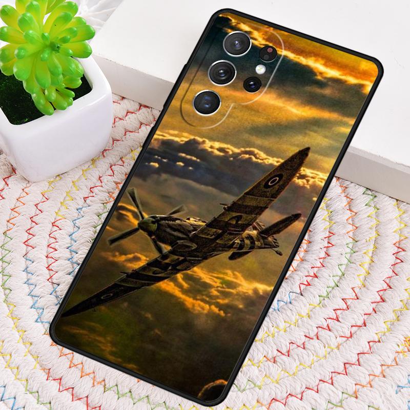 Spitfires Militärisches TPU-Handyhülle Für Samsung Galaxy note 10 pro S26 S25 S24 S23 S22 Ultra Plus S21 FE S20 Stoßfeste Hülle