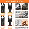 8Pcs Cutting Metal,Steel Nails,Screws,Carbide Tooth Blade Oscillating Saw Blades 27pcs,Multitool Oscillating Tool Accessories