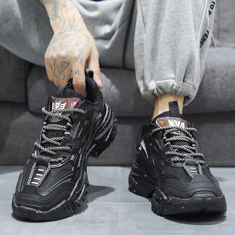 New Fashion Men And Women 's Four Seasons Comfortable Thick Sole Shoes Students Boys Girls Trending Soft Sole Breathable Casual Running Sneakers