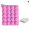 20 Hole Silicone Lollipop Mold DIY Chocolate Jelly Ice Ball Cake Molds Reusable Mold Baked Dessert Non-stick Mould Kitchen Tools