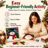 1 Set Cotton Fabric Christmas Fabric Painting Kit Christmas Handmade Art Kit  Holiday Art Activity