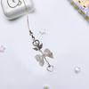 Trendy Bowknot Charm Stylish Keychain Fringe Chain Durable Phone Lanyard Long Lasting Phone Jewelry Suitable for Phone