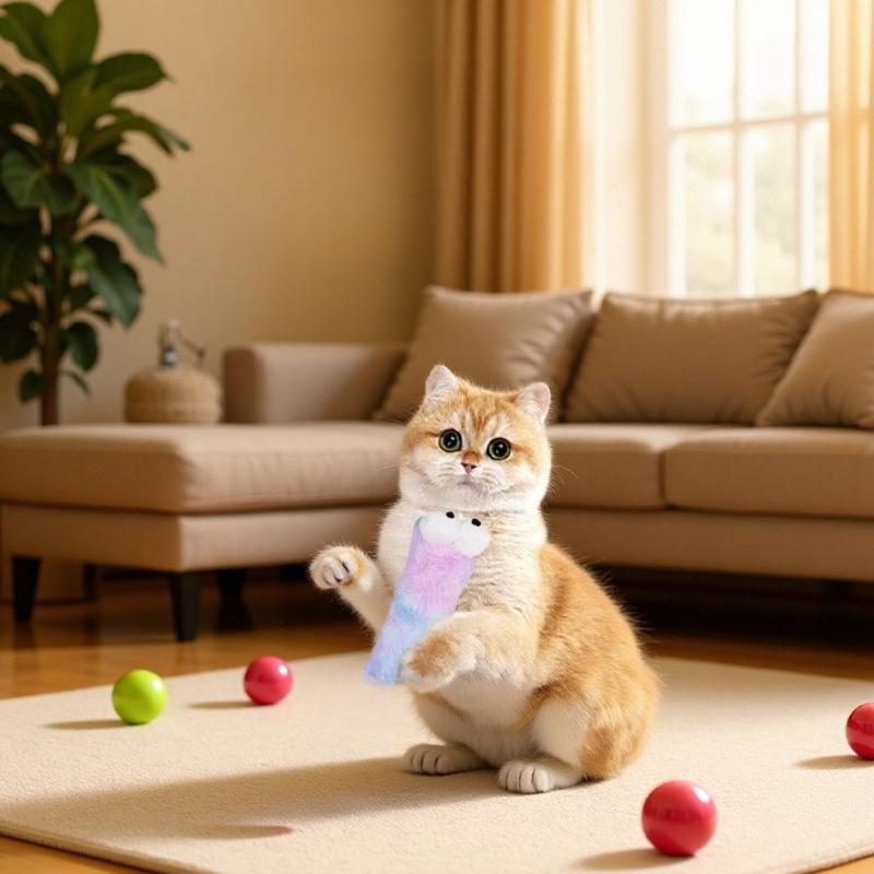 Cat Teaser Toy Plush Caterpillar Companionship Kitten Chew Toy Pet Teaser Stick Dental Cleaning Interactive Cat Toy Supplies