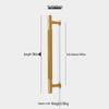 French Style Brass Cabinet Handle with Line Pattern for Wardrobe, Closet, and Drawer