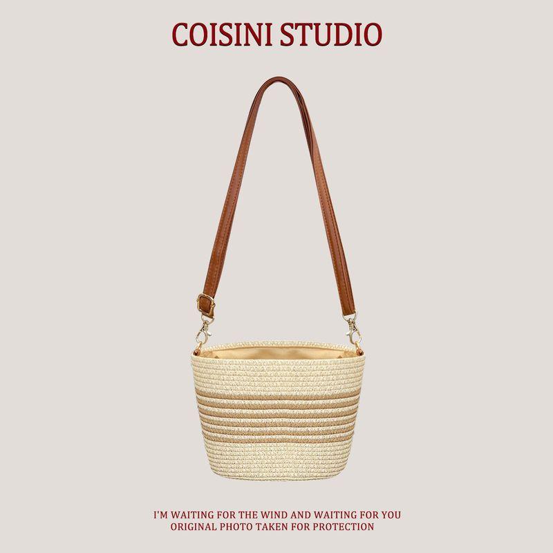 

Best Selling Bag Women s Spring/Summer 2025 New Arrival Woven Straw Bag Easiest for Match Crossbody Bag Fancy Seaside Beach Bag Beige