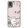 Durable Back Cover Phone Case For Nokia C32 Full wrap Anti-knock Fashion Design Soft case Graffiti Silicone TPU Cute